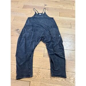 Free People‎ Hot Shot One Piece Jumpsuit Color: Charcoal Size: M
